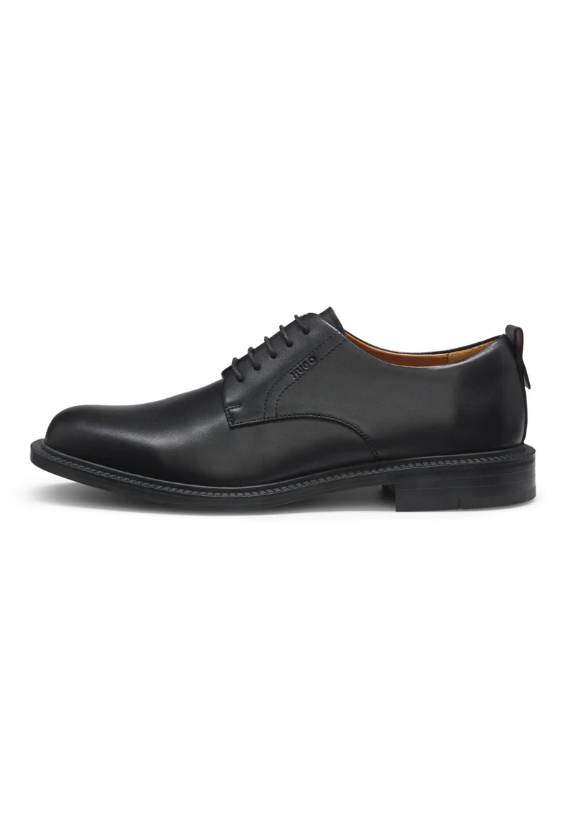 HUGO  Derby shoes in leather with embossed logo for Men | Best Price UAE