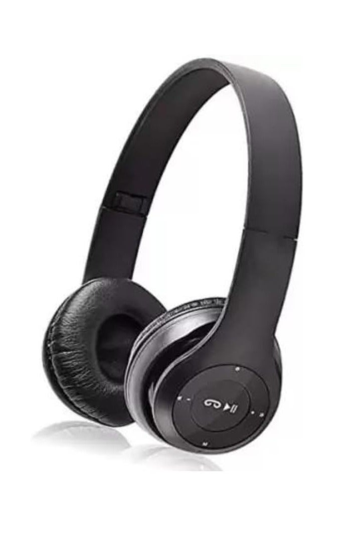 Premium Quality P9 Pro Max Immersive Active Noise Cancelling Over-Ear Headphones, Epitome of Cutting-Edge Design and Premium Sound Quality. Elevate Your Listening Experience, Fusion of Style and Comfort (BLACK)