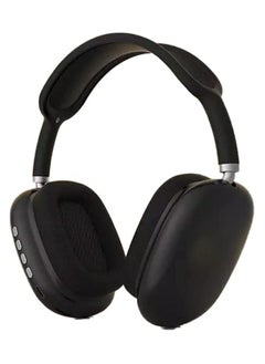 Premium Quality P9 Pro Max Immersive Active Noise Cancelling Over-Ear Headphones, Epitome of Cutting-Edge Design and Premium Sound Quality. Elevate Your Listening Experience, Fusion of Style and Comfort (BLACK)