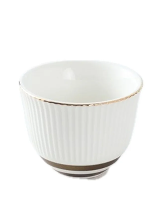 Bien Servi 6-Piece High Quality Cawa Cup Set White 60 ml CAWA104-MG