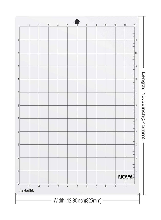 Nicapa StandardGrip Cutting Mat for Silhouette Cameo 4/3/2/1 (12x12 inch,5 Mats) Standard Adhesive Sticky Quilting Cut Mats Replacement Accessories for Silhouette Cameo - Image 5