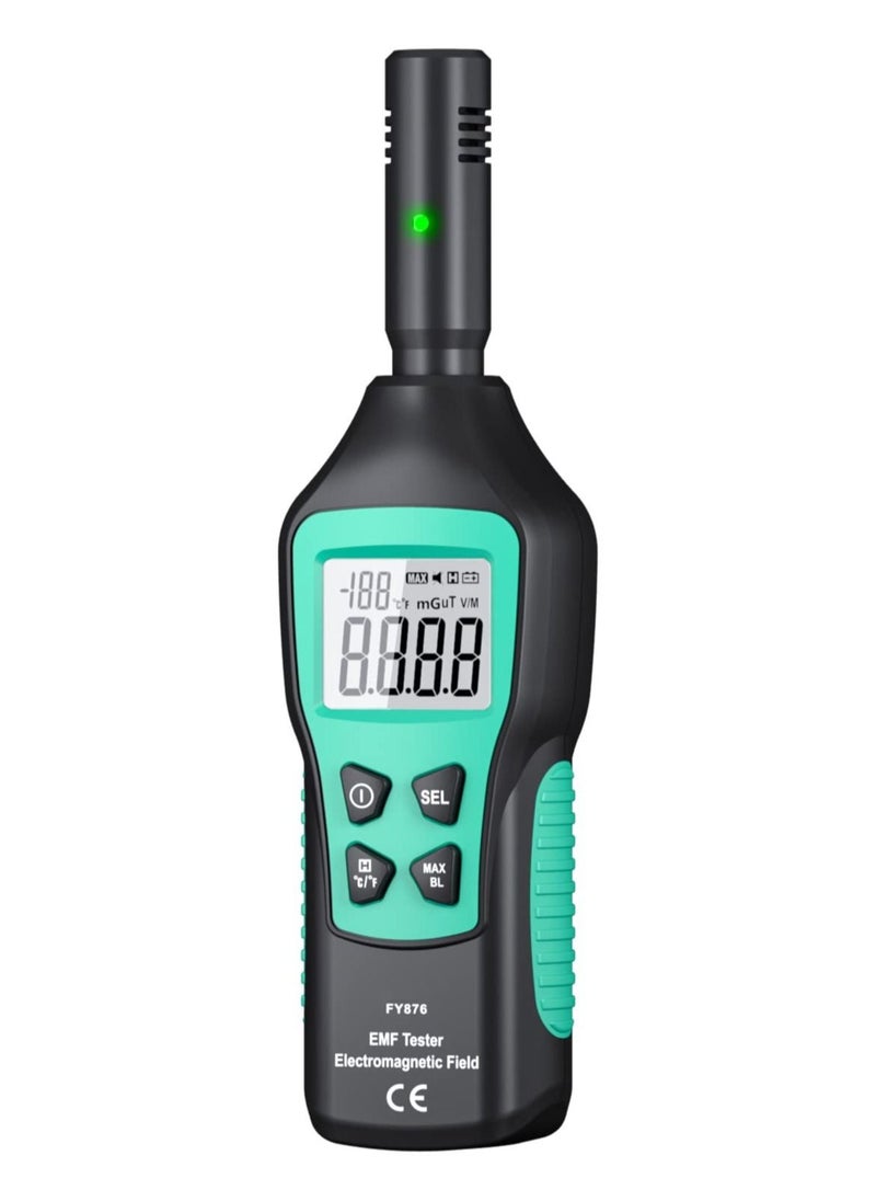 Excefore EMF Meter, Electromagnetic Radiation Detector, with Digital LCD EMF Detector and Indicator Lights, Ghost Hunting Equipment Radiation Detector, for Inspections Home, Office, Outdoor  - Image 1