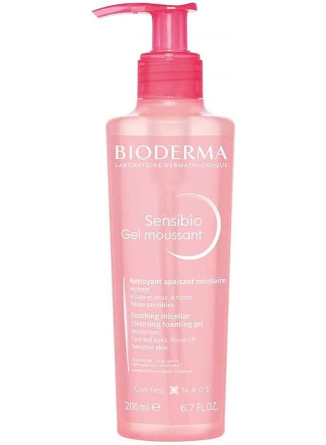 Bioderma Sensibio - Foaming Gel - Cleansing And Make-Up Removing - Refreshing Feeling Pink 200ml - Image 1
