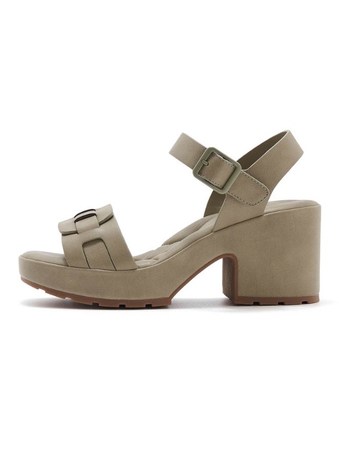 NIBEMINENT Spring And Summer Thick-Soled Sandals For Women Casual And Comfortable Large Size  Sandals Breathable And Casual  - Image 1