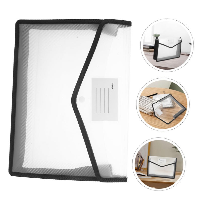 2 Pcs Document File Organizer Bag with Multiple Pockets for Bills and Papers - Image 3