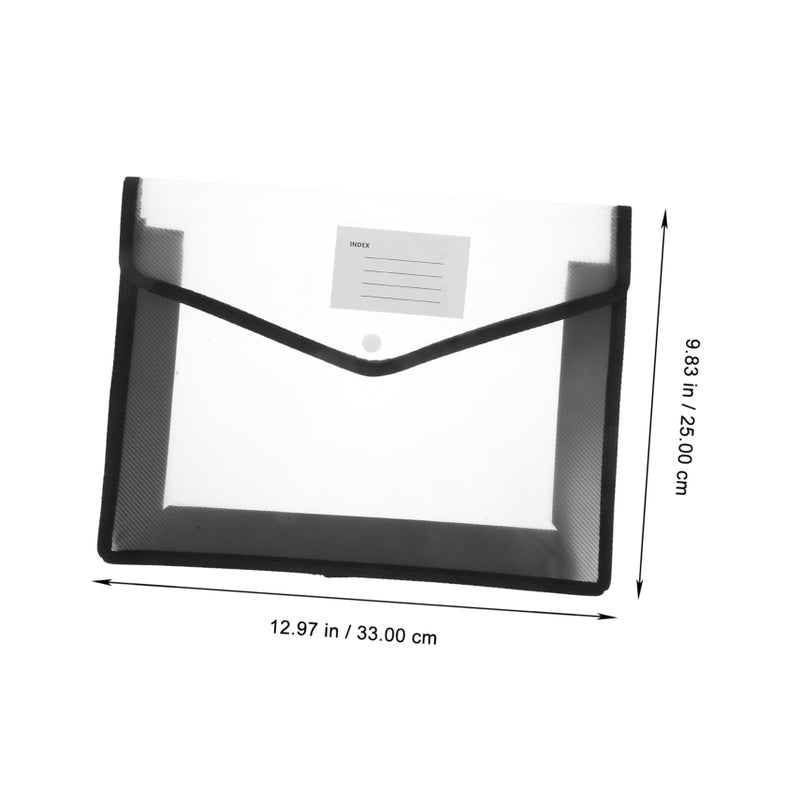 2 Pcs Document File Organizer Bag with Multiple Pockets for Bills and Papers - Image 4