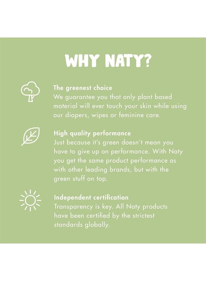 ECO by Naty سراويل تدريب قابلة للسحب - مضادة للحساسية وخالية من المواد الكيميائية، عالية الامتصاص وصديقة للبيئة للصبيان والبنات - الحجم (6) 4T-5T (35+ رطل) - 18 قطعة - Image 5