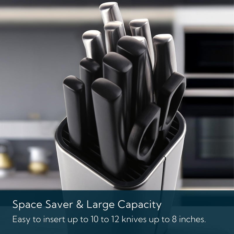 Tenom Knife Holder Stand for Kitchen Knife Stand Steel Knife Stand Without Knife Knife Block for Kitchen Knife Storage for Kitchen - Image 2