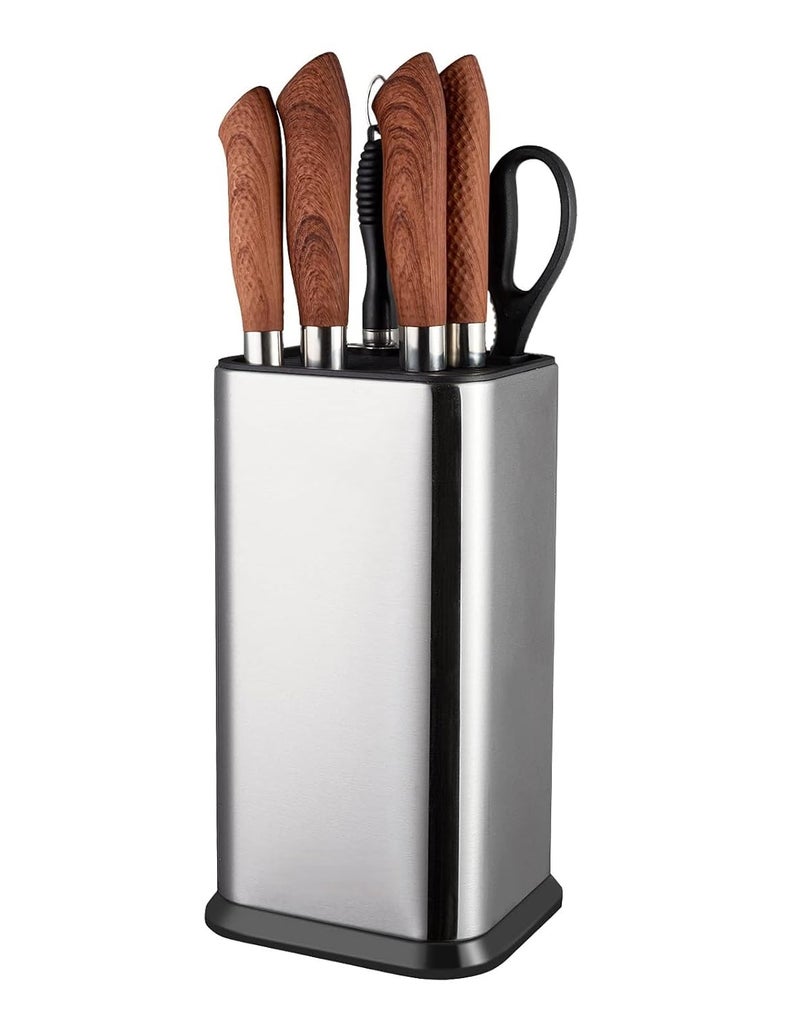 Tenom Knife Holder Stand for Kitchen Knife Stand Steel Knife Stand Without Knife Knife Block for Kitchen Knife Storage for Kitchen - Image 1