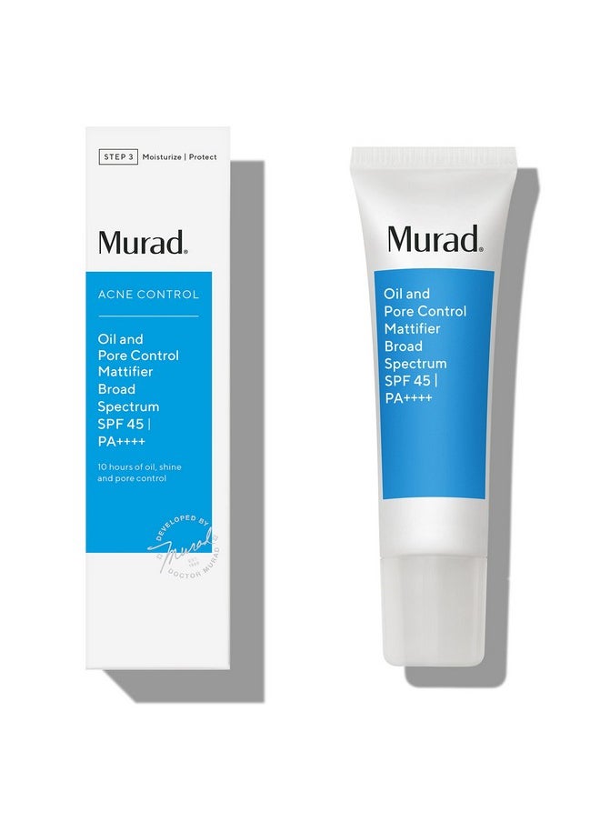 Murad - Oil & Pore Reducing Facial Moisturizer Acne Control Mattifier With Broad Spectrum Spf 45 Lightweight Face Lotion Backed By Science 1.7 Fl Oz - Image 1
