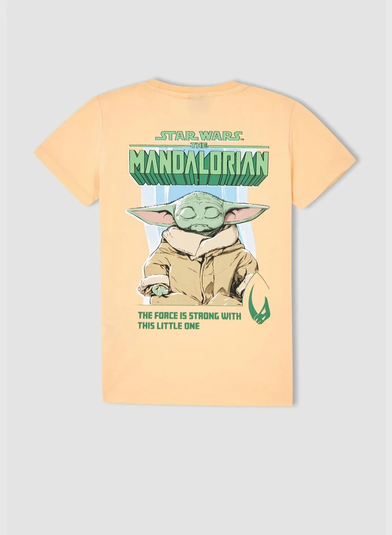 ديفاكتو Oversize Fit Short Sleeve Star Wars Print T-Shirt