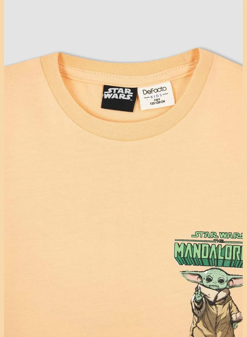 ديفاكتو Oversize Fit Short Sleeve Star Wars Print T-Shirt