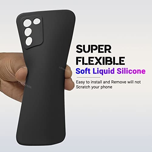 LIRAMARK Silicone Soft Back Cover Case for Realme 9 SE 5G (Silicone Black) - Image 4