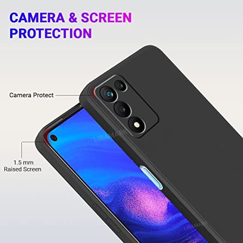 LIRAMARK Silicone Soft Back Cover Case for Realme 9 SE 5G (Silicone Black) - Image 2
