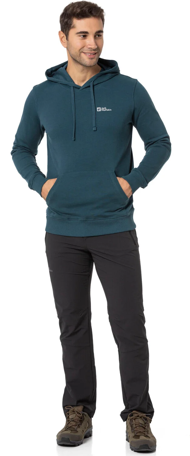 جاك ولفسكن Tommy Hoody Orange Men's Hooded Sweatshirt 1000003TR