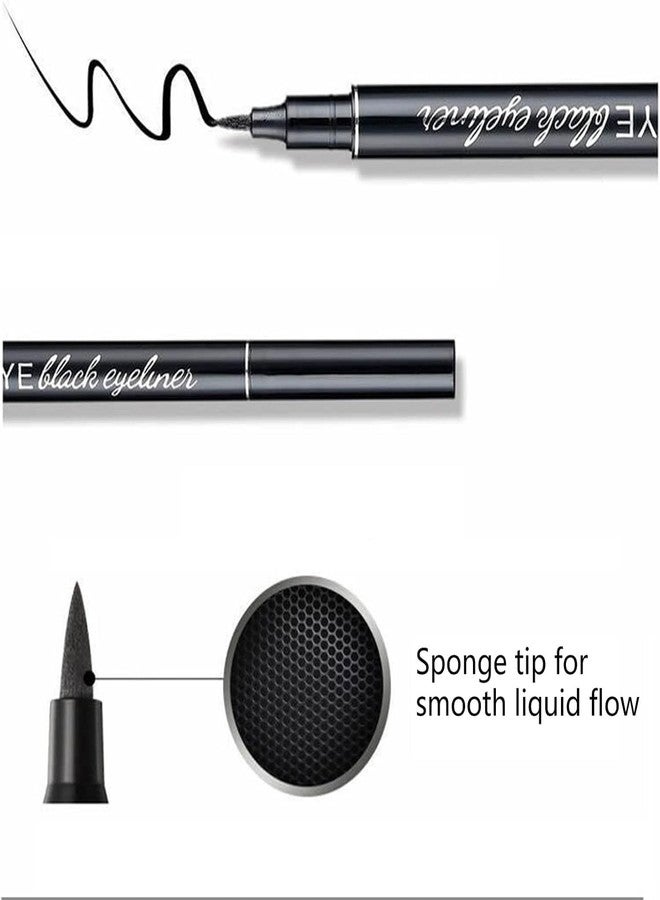 TADRUP Black Eyeliner Pen Waterproof Smudge-Proof Long Lasting Eyeliner Pencil For Eye Makeup (BLACK - 1 PCS) - Image 2