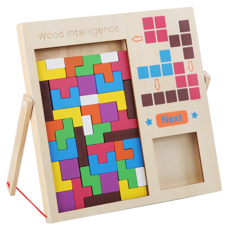 3D Children'S Early Education Multifunctional Tetris Three-Dimensional Building Block Puzzle Hands-On Brain-Burning Intelligence Toys - Image 1