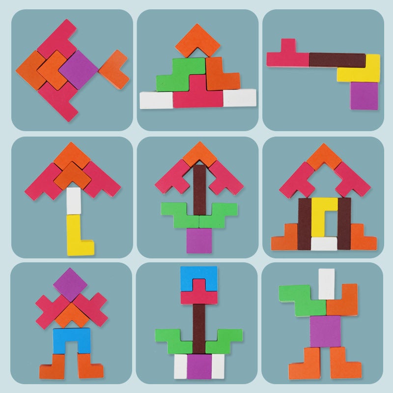 3D Children'S Early Education Multifunctional Tetris Three-Dimensional Building Block Puzzle Hands-On Brain-Burning Intelligence Toys - Image 4