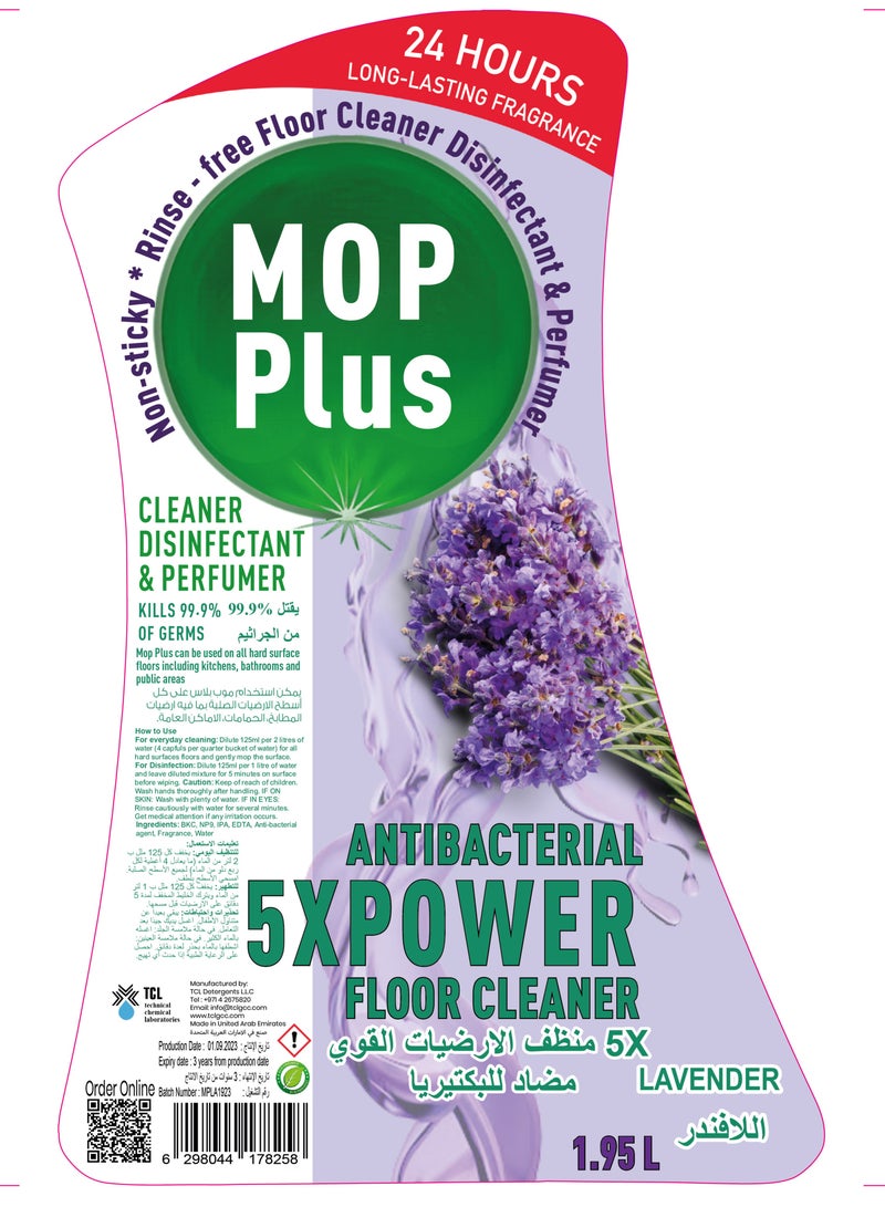 TCL Mop Plus Antibacterial Power Floor Cleaner Lavender 1.95LT - Image 2