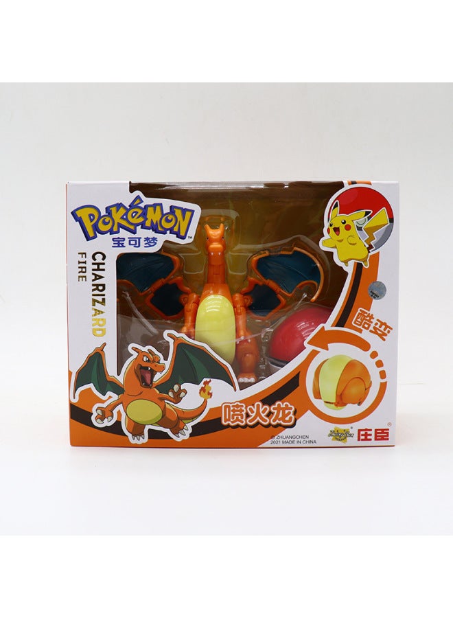 Pokemon Pet Pikachu Detective Transforming Toy Doll Figure Magic Beast Plushie Squirtle Charmander Bulbasaur Jigglypuff-Color:Pokolo Monroe Naiara