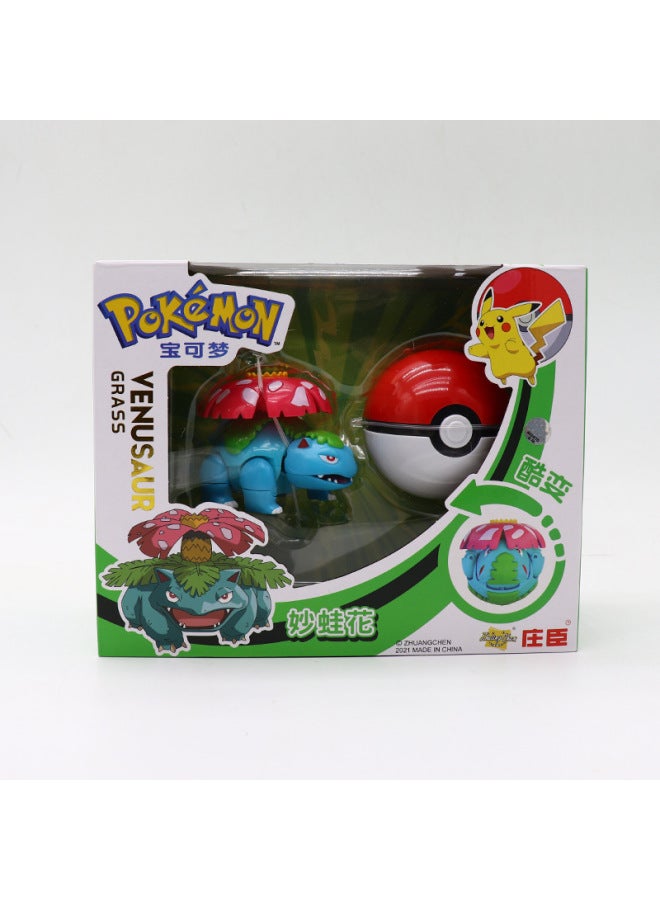 Pokemon Pet Pikachu Detective Transforming Toy Doll Figure Magic Beast Plushie Squirtle Charmander Bulbasaur Jigglypuff-Color:Pokolo Monroe Naiara
