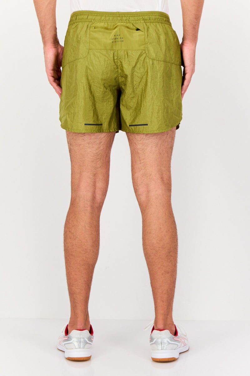 Nike Men Standard Fit Running Short, Bright Olive  - Image 3