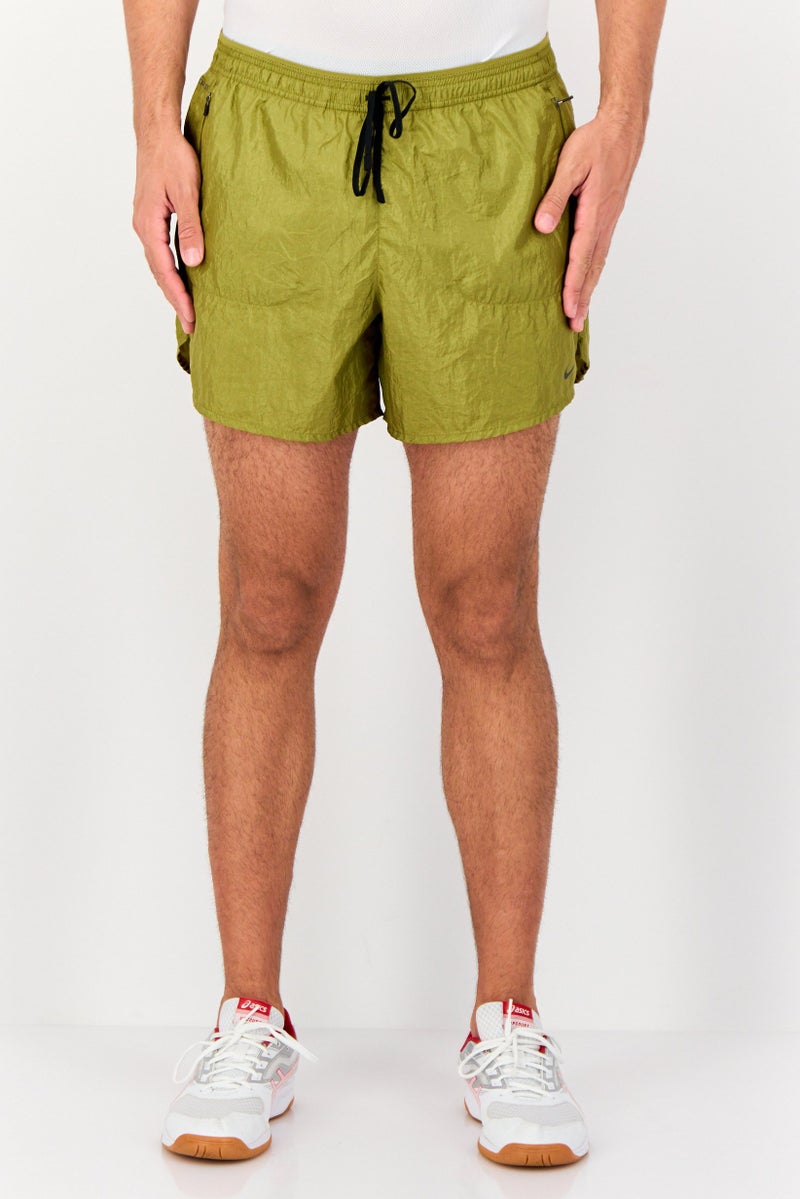 Nike Men Standard Fit Running Short, Bright Olive  - Image 1