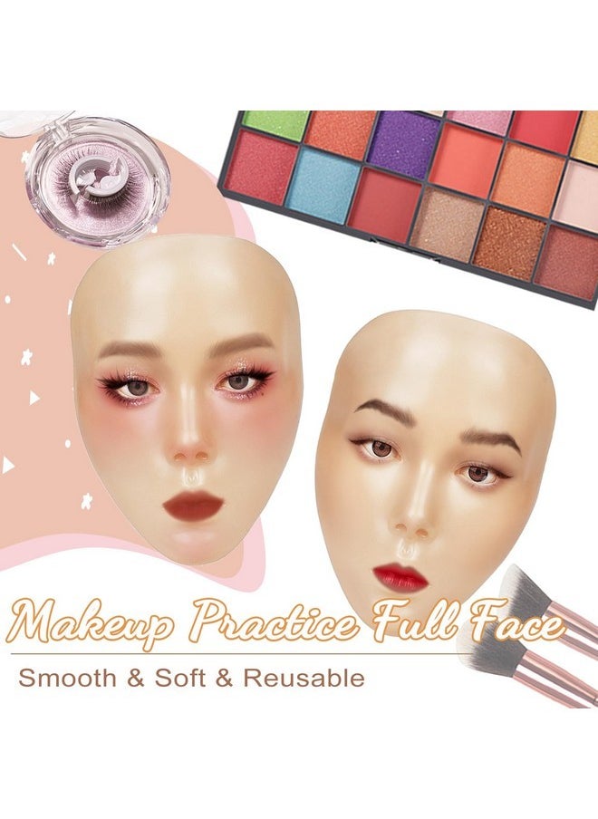 Makeup Mannequin Face, Makeup Practice Full Face, Silicone Makeup Practice Face Board With Makeup Kit & Face Gems & Makeup Brushes, For Beginners And Professionals To Practice Makeup Or Girl'S Gift - pzsku/Z883BE2752088B2807787Z/45/_/1730894457/39881117-f47d-466b-bc99-09a0ef7be27b