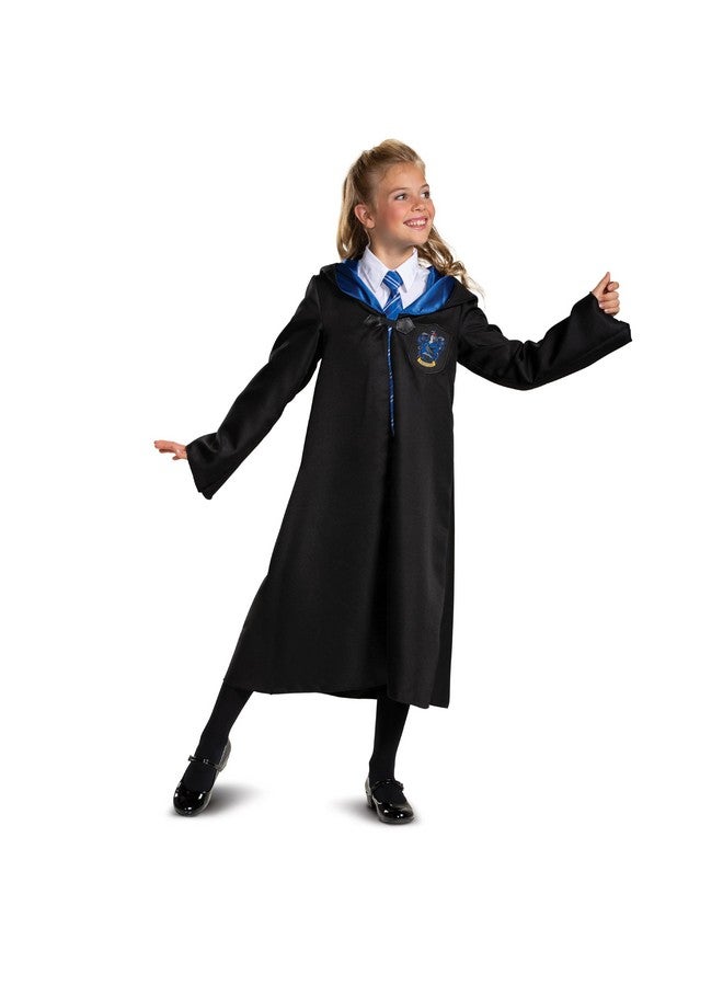 Disguise Harry Potter Ravenclaw Robe, Official Wizarding World Costume Robes, Classic Kids Size Dress Up Accessory, Child Size Medium (7-8), Black & Blue - Image 4