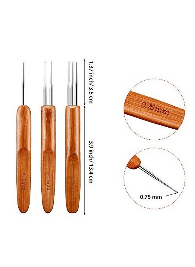 WILLBOND - 8 Pieces Dreadlocks Tool Interlocking Tool Dreadlocks Crochet Needle Sisterlocks Craft Dreadlocks Hair Extensions Locs Tightening Accessories Easyloc Hair Tool - Image 1