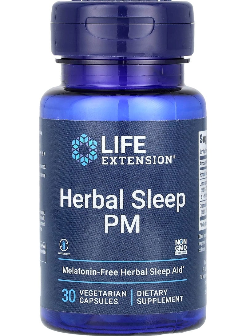 Herbal Sleep PM, 30 Vegetarian Capsules