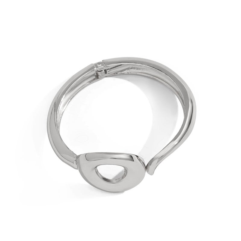 SHIXIN European and American Cross-Border Jewelry: Heavy-Duty Asymmetric Glossy Bracelet Set with Water Drop Alloy Design - Image 5