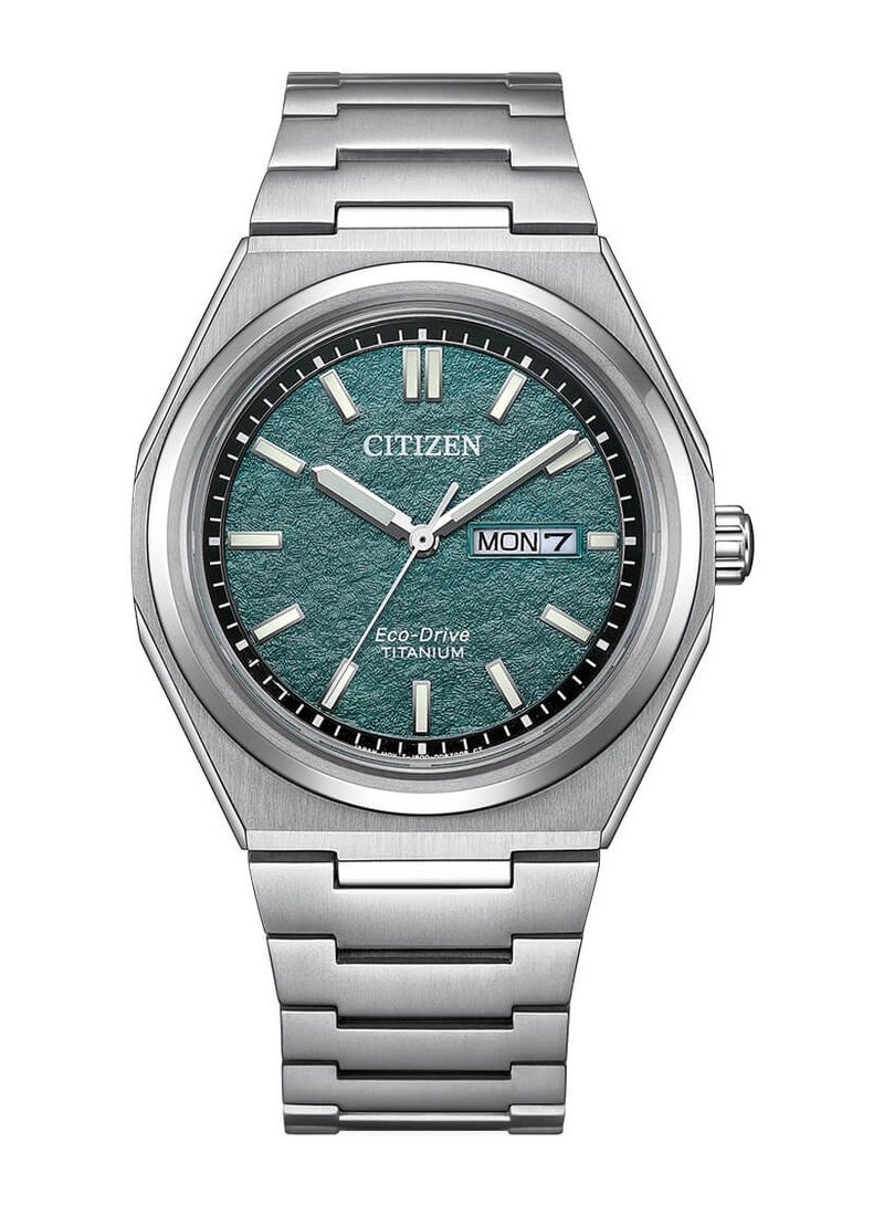 CITIZEN ساعة زينشين إيكو درايف تيتانيوم للرجال AW0130-85X - Image 1