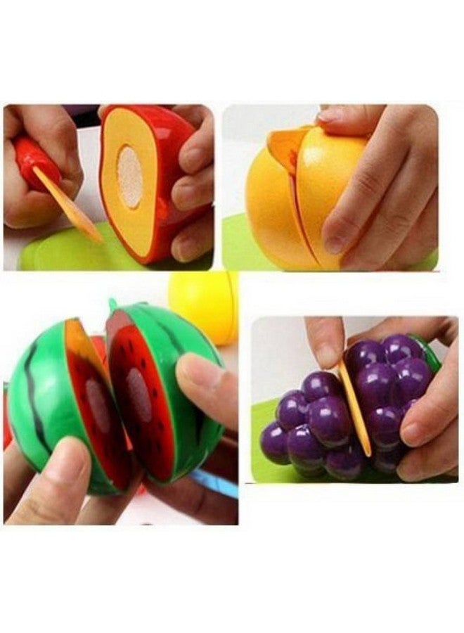 Webby Realistic Sliceable Fruits Cutting Play Toy, (9 Pieces, Multicolor) - Image 2