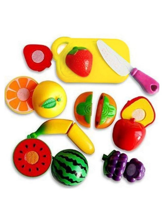 Webby Realistic Sliceable Fruits Cutting Play Toy, (9 Pieces, Multicolor) - Image 1