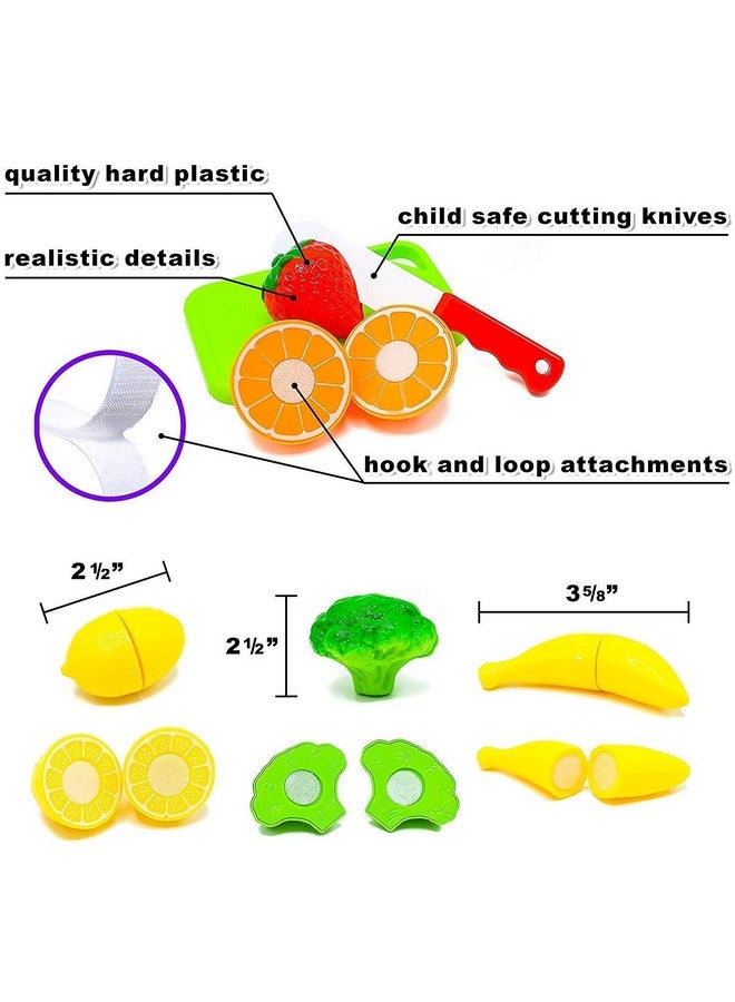 Webby Realistic Sliceable Fruits Cutting Play Toy, (9 Pieces, Multicolor) - Image 4