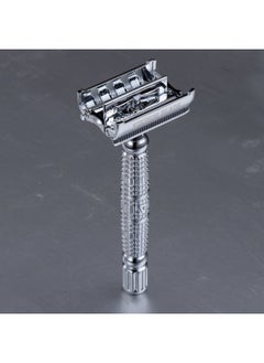 Vikings Blade VIKINGS BLADE Double Edge Safety Razor for Men + 5 Swedish Steel Blades + Luxury Case. Long Handle. Smooth, Reusable, Eco-Friendly (The Vulcan)  - Image 3