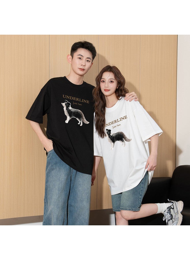 TonLion 2025 Summer Men's Short Sleeve T-shirt With Dachshund Print, Round Neck Casual Tee For Men, Versatile Basic T-shirt - Image 3