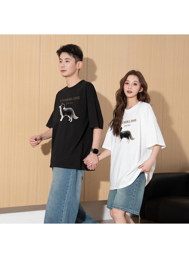 TonLion 2025 Summer Men's Short Sleeve T-shirt With Dachshund Print, Round Neck Casual Tee For Men, Versatile Basic T-shirt - Image 5