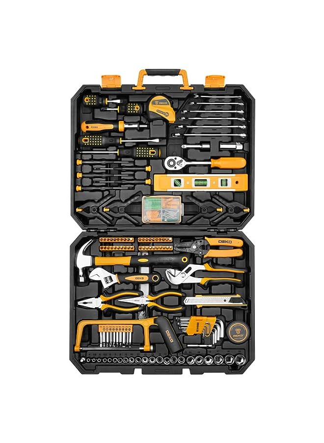 IAF Piece Socket Wrench Auto Repair Tool Combination Package Mixed Tool Set Hand Tool Kit with Plastic Toolbox Storage Case - Image 2