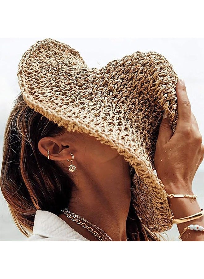 ميفيكو المرأة Huggie أقراط الذهب هوب النائم 14K الذهب شغل صغيرة بسيطة اليدوية هيبوالرجينيك مجوهرات يومية  - Image 2
