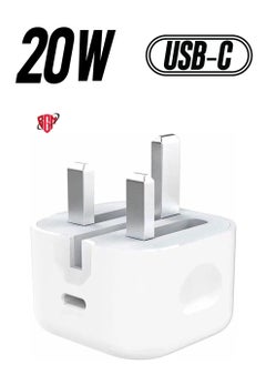 Type C Fast Charger PD 20W Power Adapter for iPhone 13 12 11 14 Series Plug PD Power Adapter Wall Plug Compatible with iPhone 14 13 13pro 12 Pro Max 12 Mini SE White
