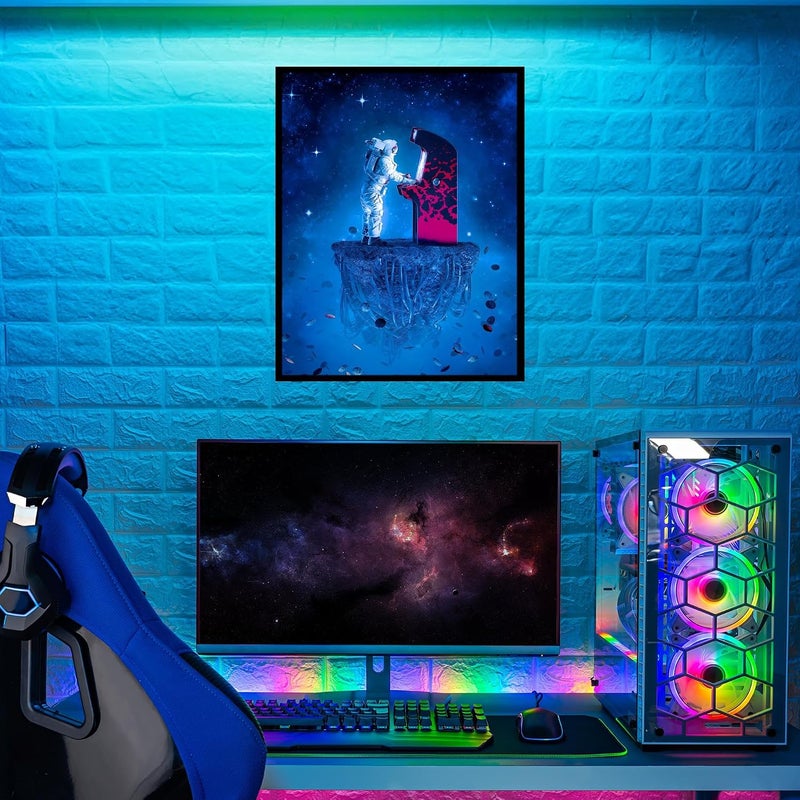 Insire Gaming Posters, Astronaut Poster, Poster for Wall, Gaming Poster, Astronauts Poster, Video Gaming Posters, Poster Gaming - Unframed (11x14”) - Image 3
