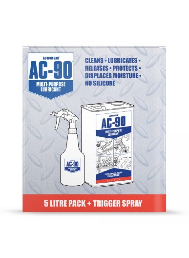 ®ACTION CAN AC-90 Multi-purpose Lubricant - Rust remover 5LTR multi-purpose rust remover and oil spray combines lubrication, protection, cleaning, and moisture repellent. - Image 3