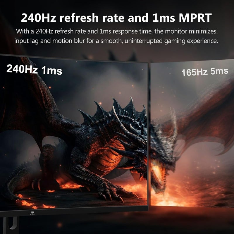 Z-EDGE 32inch Curved Gaming Monitor, 240Hz, LED, VA/FreeSync/HDR, FHD UG32P - Image 2