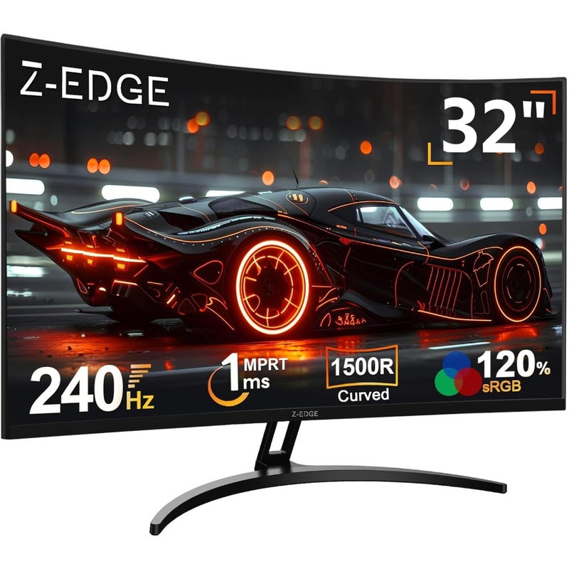 Z-EDGE 32inch Curved Gaming Monitor, 240Hz, LED, VA/FreeSync/HDR, FHD UG32P - Image 1