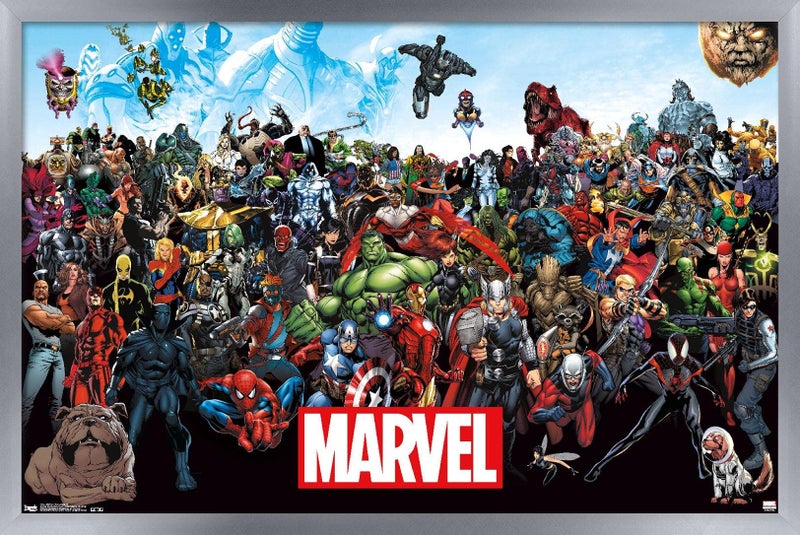 Trends International Marvelthe Lineup Wall Poster 2425 x 3575 Multicolor