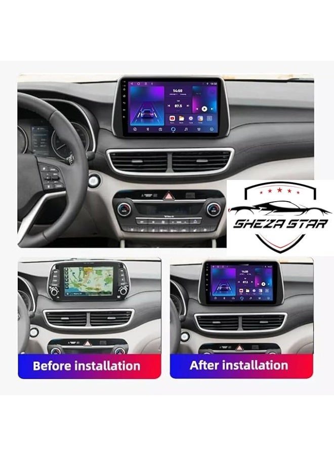 SHEZA STAR Android Car Stereo for Hyundai Tucson IX35 2018-2020 4GB RAM 64GB ROM Support Carplay, M-Link Wi-Fi BT, Radio GPS, 10 Inch IPS.QLED, Fast interface Touch Screen with 360D Camera Included - Image 2