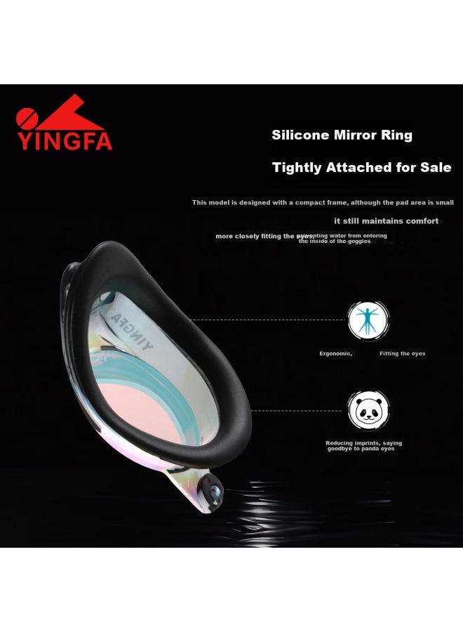 Yingfa Swimming Goggles Men Women Hd Anti-fog Waterproof Professional Small Frame Double Lens With Colorful Coating Eye Protection Swim Goggles - Image 5