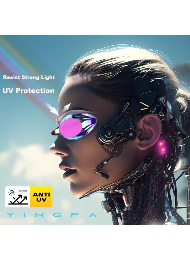 Yingfa Swimming Goggles Men Women Hd Anti-fog Waterproof Professional Small Frame Double Lens With Colorful Coating Eye Protection Swim Goggles - Image 3